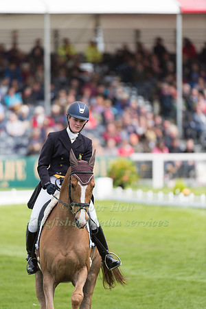 Clare Abbott (IRL) riding Euro Prince in the Dressage phase  of  the 2017 Mitsubishi Motors  Badminton Horse Trials