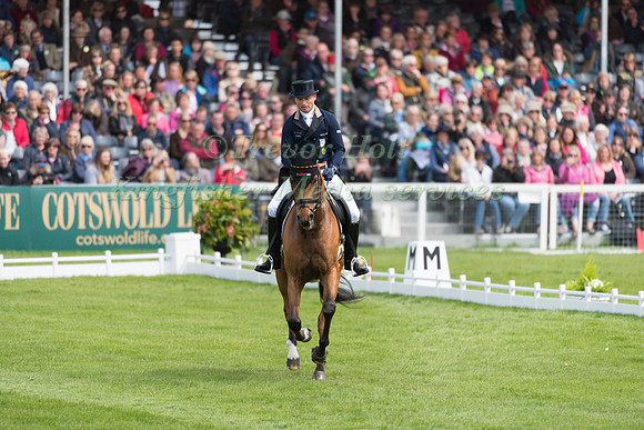 Michael Jung (GER) riding La Biosthetique Sam FBW in the Dressage phase  of  the 2017 Mitsubishi Motors  Badminton Horse Trials
