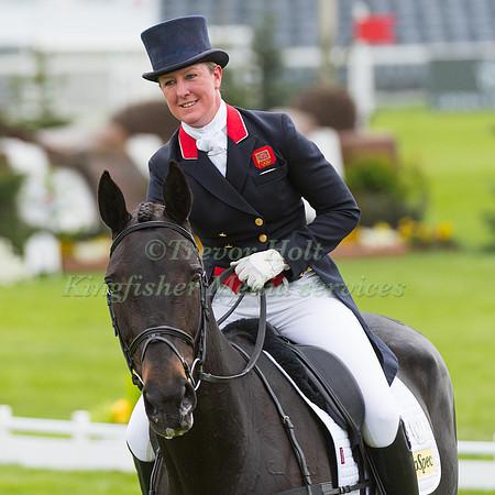 Nicola Wilson (GBR) riding Annie Clover in the Dressage phase  of  the 2017 Mitsubishi Motors  Badminton Horse Trials