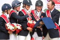 The British Team on the Podium with Chef D'Equipe Richard Waygood