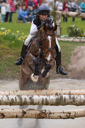 Jeanette Brakewell of Great Britain  riding Lets Dance