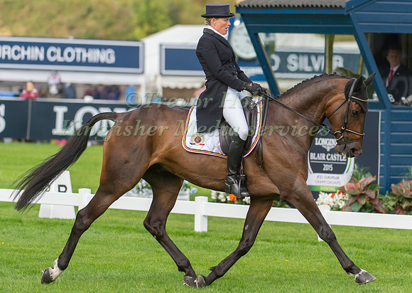 Karin Donckers of Belgium riding Fletcha Van’t Verahof