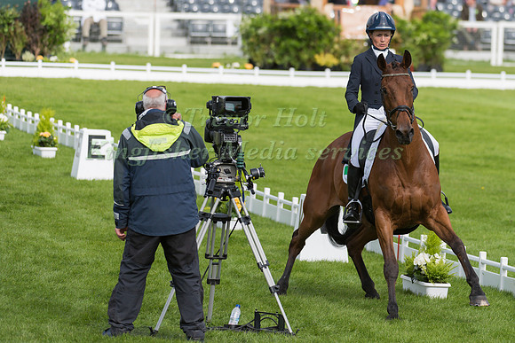 Sarah Ennis (IRL) riding Horseware Stellor Rebound in the Dressage phase  of  the 2017 Mitsubishi Motors  Badminton Horse Trials