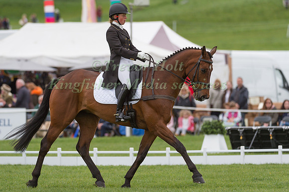 ROSALIND CANTER (GBR) RIDING  ZENSHERA COMPETING IN THE  DRESSAGE PHASE OF THE  CIC THREE STAR EVENT RIDERS MASTERS  COMPETITION AT THE  2017 DODSON AND HORRELL  CHATSWORTH INTERNATIONAL HORSE TRIAL.