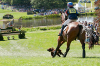 Louise Harwood and Whitson dodging a loose Dog