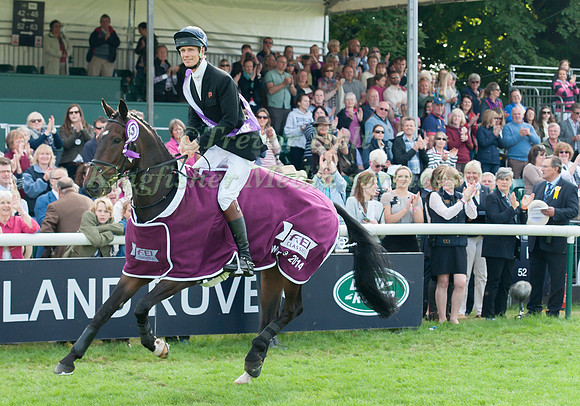 William Fox-Pitt (GBR) and Bay My Hero Win on a Lap of Honour
