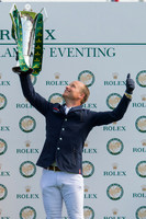 Michael Jung of Germany  with the Rolex  Grand Slam of Eventing Trophy