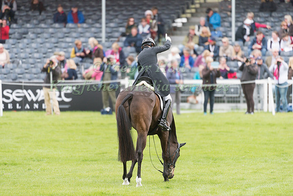 Bettina Hoy (GER) riding Designer 10 in the Dressage phase  of  the 2017 Mitsubishi Motors  Badminton Horse Trials