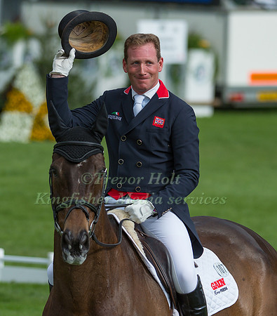 Oliver Townend (GBR) riding ODT Ghareeb in the Dressage phase  of  the 2017 Mitsubishi Motors  Badminton Horse Trials