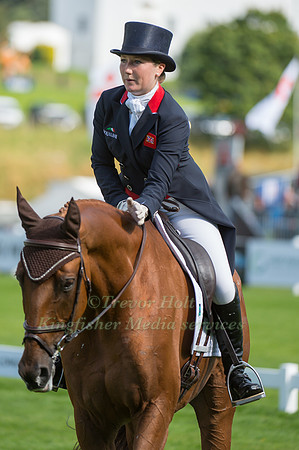 Laura Collett of Great Britain riding Grand Manoeuvre