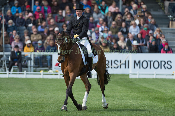 James Sommerville (GBR) riding Talent in the Dressage phase  of  the 2017 Mitsubishi Motors  Badminton Horse Trials