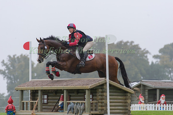 Louisa Lockwood (GBR) riding Ballyfarris Flight competing in the Cross Country Phase