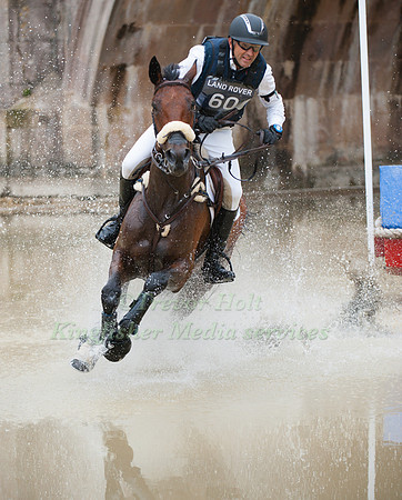 Bill Levett and Improvise competing in the Cross Country Phase