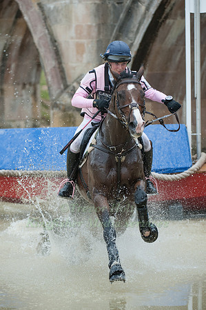 Georgie Spence (GBR) riding Wii Limbo competing in the Cross Country Phase