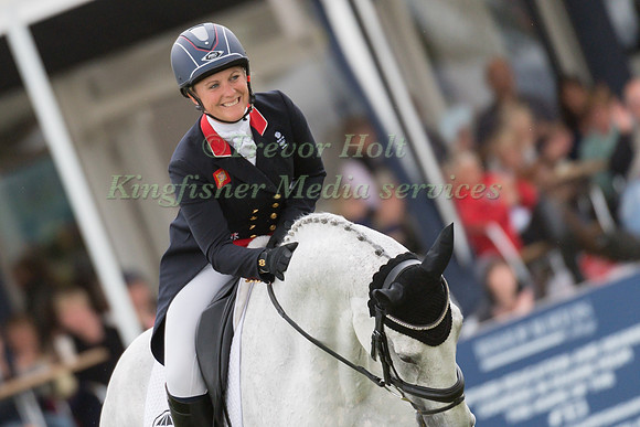 GEMMA TATTERSALL (GBR) AND QUICKLOOK V TAKING PART IN THE DRESSAGE PHASE OF THE  CCI THREE STAR COMPETITION AT THE 2017 EQUI-TREK BRAMHAM INTERNATIONAL HORSE TRIALS
