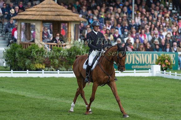 Cedric Lyard (FRA) riding Qatar du Puech Rouget in the Dressage phase  of  the 2017 Mitsubishi Motors  Badminton Horse Trials