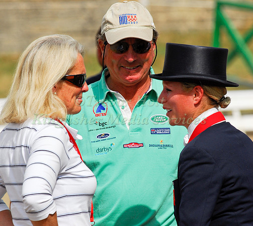 Capt Mark Phillips, wife Sandy Pflueger and  Dauhter Zara Phillips