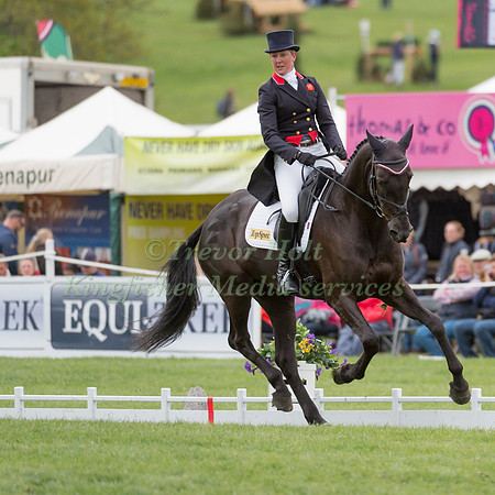 NICOLA WILSON (GBR) RIDING  BULANA COMPETING IN THE DRESSAGE PHASE OF THE  CIC THREE STAR EVENT RIDERS MASTERS  COMPETITION AT THE  2017 DODSON AND HORRELL  CHATSWORTH INTERNATIONAL HORSE TRIAL.