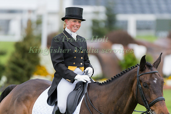 Rosalind Canter (GBR) riding Allstar B in the Dressage phase  of  the 2017 Mitsubishi Motors  Badminton Horse Trials