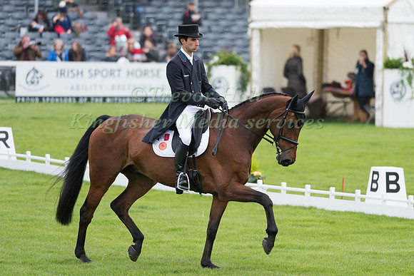 Astier Nicolas (FRA) riding Piaf de B'Neville in the Dressage phase  of  the 2017 Mitsubishi Motors  Badminton Horse Trials