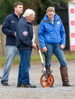 Karin Donkers measures the XC Course