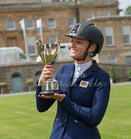 EMILY KING WITH THE BRAMHAM U25 CCI*** TROPHY.