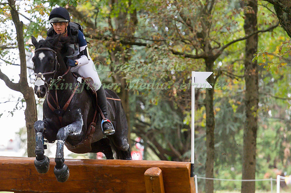 Charlotte Marie Fuss of France riding  Sillas De La Nee