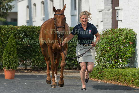 KRISTINA COOK (GBR) AND BILLY THE RED