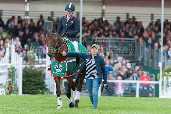 Piggy French (GBR) and Vanir Kamira winners of the Mitsubishi Motors Badminton Horse Trials