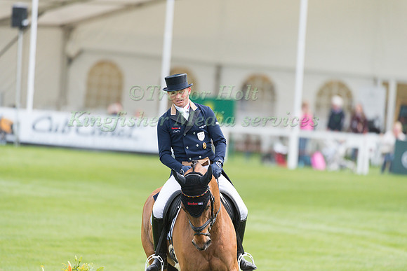 Michael Jung (GER) riding La Biosthetique Sam FBW in the Dressage phase  of  the 2017 Mitsubishi Motors  Badminton Horse Trials
