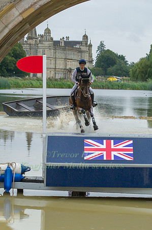 CHRISTOPHER  BURTON (AUS) RIDING NOBILIS 18 TAKING PART IN THE CROSS COUNTRY PHASE OF THE 2016 LAND ROVER BURGHLEY HORSE TRIALS