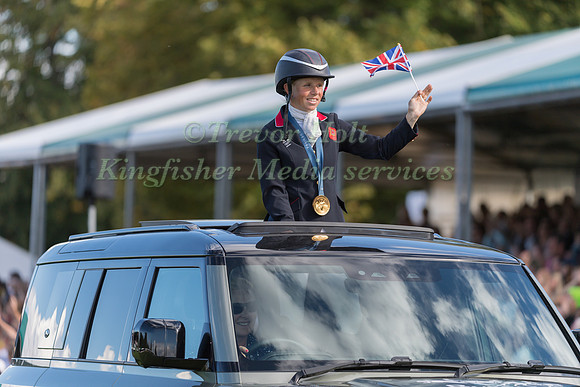 Ros Canter at the Parade of Medalists