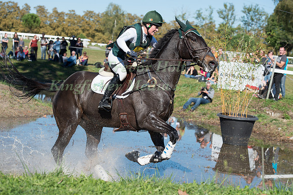 Katie O' Sullivan (IRL riding Cooley Blue Flame