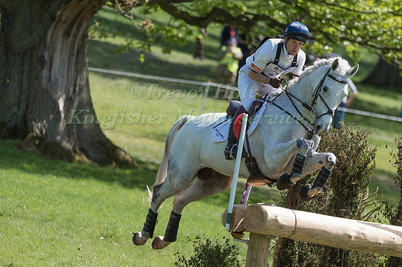HARRY MEADE (GBR) RIDING  AWAY CRUISING COMPETING IN THE CROSS COUNTRY PHASE OF THE  EVENT RIDERS MASTERS COMPETITION AT THE  2017 DODSON AND HORRELL CHATSWORTH INTERNATIONAL HORSE TRIAL.