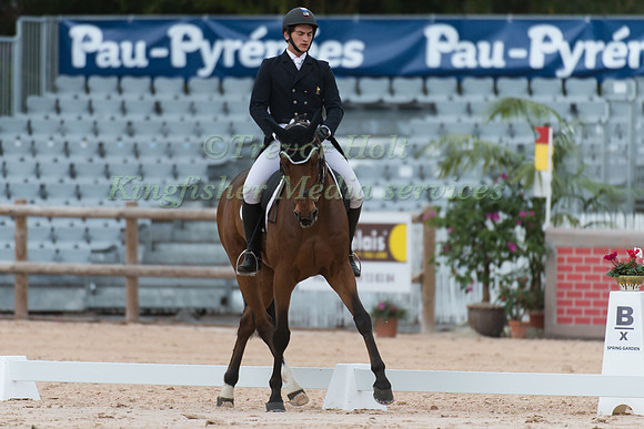 Victor Burtin of France riding  Early Van Ter Nieuwbeke
