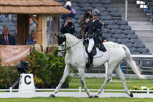 Cedric Lyard (FRA) riding Cadeau du Roi in the Dressage phase  of  the 2017 Mitsubishi Motors  Badminton Horse Trials