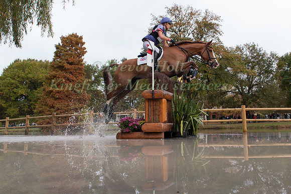 Emily King of Great Britain riding Dargun