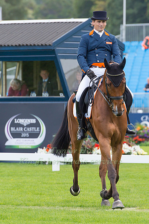 Theo Van De Vendel of the Netherlands riding Zindane