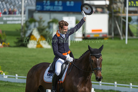 Christopher Burton (AUS) riding Graf Liberty in the Dressage phase  of  the 2017 Mitsubishi Motors  Badminton Horse Trials