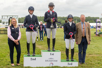 Podium at the prize giving for the   CCI -L U25 4* Competition a