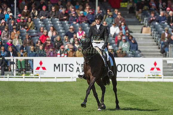 Elisa Wallace (USA) riding Simply Priceless in the Dressage phase  of  the 2017 Mitsubishi Motors  Badminton Horse Trials