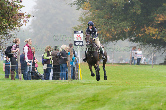 Piggy French, (GBR) riding Westwood Mariner competing in the Cross Country Phase