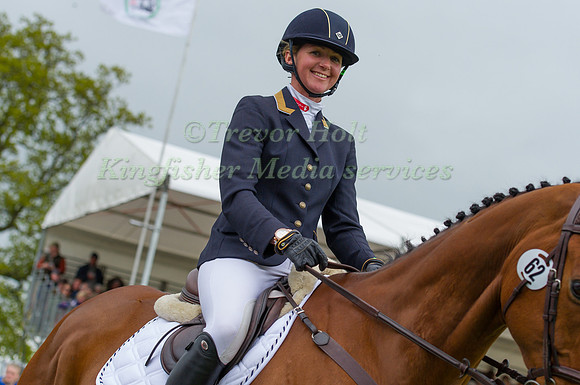 Hannah Bate (GBR) and Finbury Hill at the parade of Competitors
