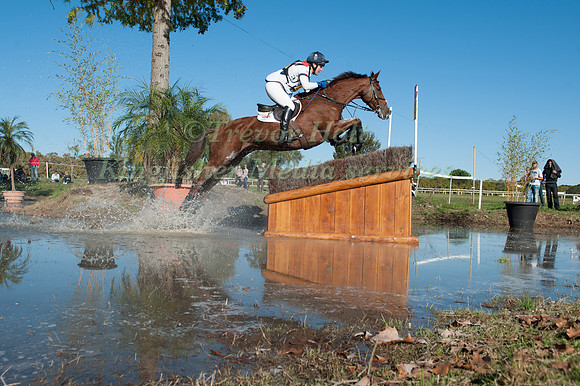 Kristina Cook (GBR) riding Billy The Red