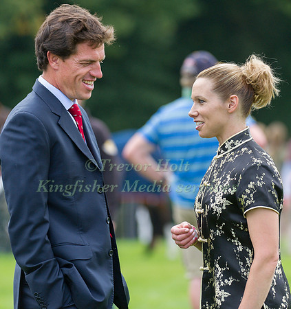 Kai Ruder and Megan Heath Chat before the 1st horse inspection