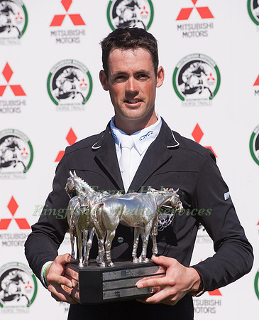 Johnathan Paget with the Badminton Trophy