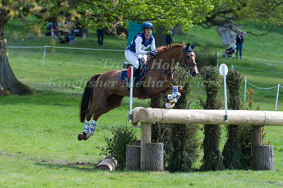 KATHERINE  COLEMAN (USA) RIDING  BACK TO BUSINESS II COMPETING IN THE CROSS COUNTRY PHASE OF THE  EVENT RIDERS MASTERS COMPETITION AT THE  2017 DODSON AND HORRELL CHATSWORTH INTERNATIONAL HORSE TRIAL.