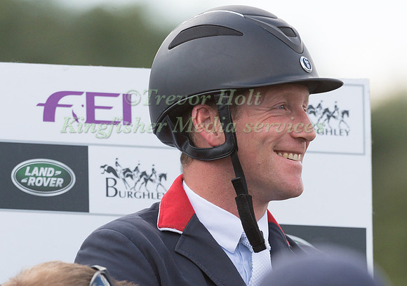 Oliver Townend  Watching The Showjumping At The  2019 Land Rover Burghley Horse Trials