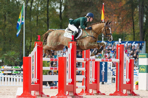 Clare Abbott of Ireland riding Euro Prince