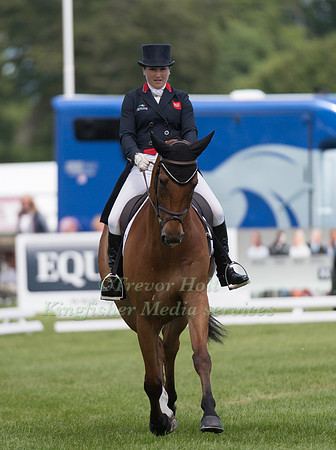 LAURA COLLETT (GBR) AND MR BASS TAKING PART IN THE DRESSAGE PHASE OF THE  CCI THREE STAR COMPETITION AT THE 2017 EQUI-TREK BRAMHAM INTERNATIONAL HORSE TRIALS
